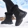 TUINANLE Women Warm Plush Boots Ladies Winter Ankle Boots Women Keep Warm Snow Shoes High Quality