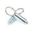 Factory Outlet Zinc-Plated Spring Pin Plunger Unthreaded Stainless/Carbon Steel Indexing Plungers With Pull Ring
