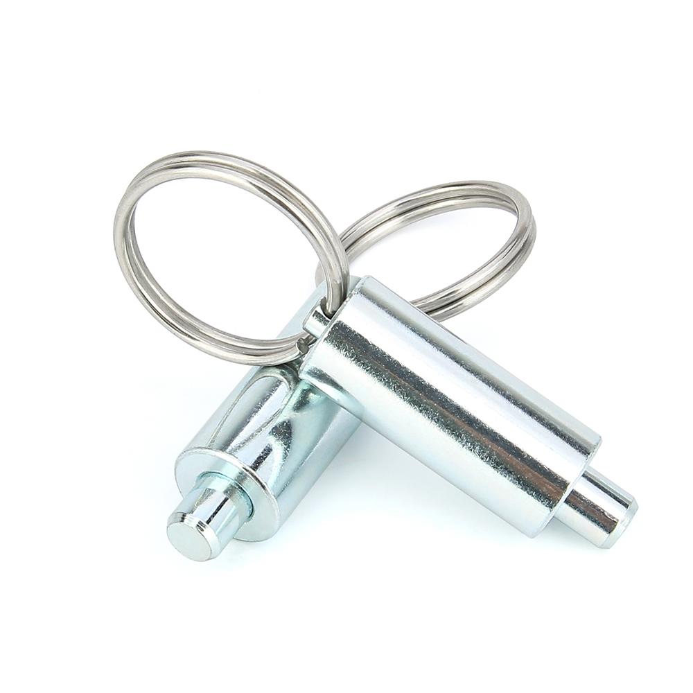 Factory Outlet Zinc-Plated Spring Pin Plunger Unthreaded Stainless/Carbon Steel Indexing Plungers With Pull Ring