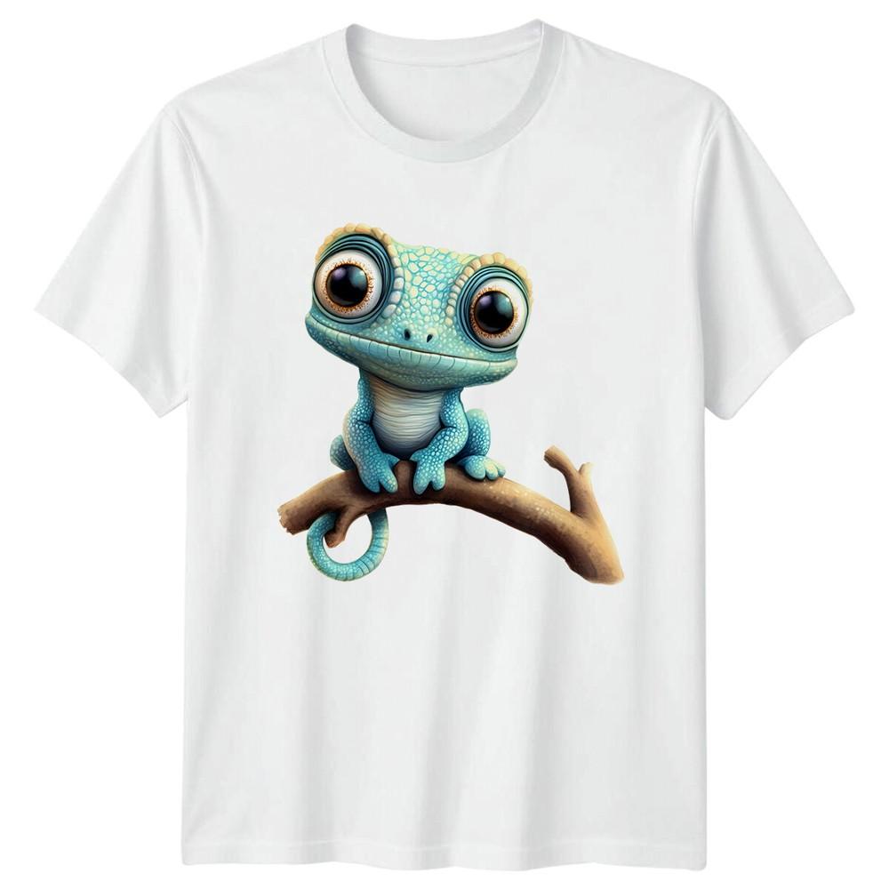 Cute Baby Chameleon Reptile Animals Unisexs TShirt Unisexs Tee Graphic Unisex Top S