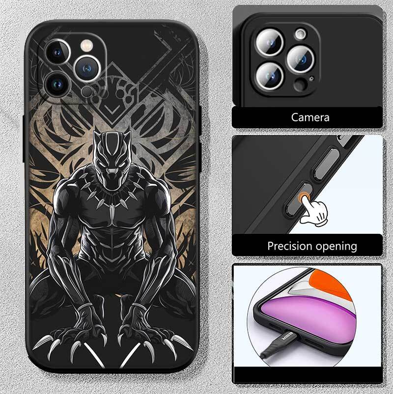 Wakanda Black Panther Phone Case for Redmi Note 12 12S 12C 13 13C 13R 14 14S 14R 14C 11A 13X A3 A3X A4 A5 Pro Max Plus