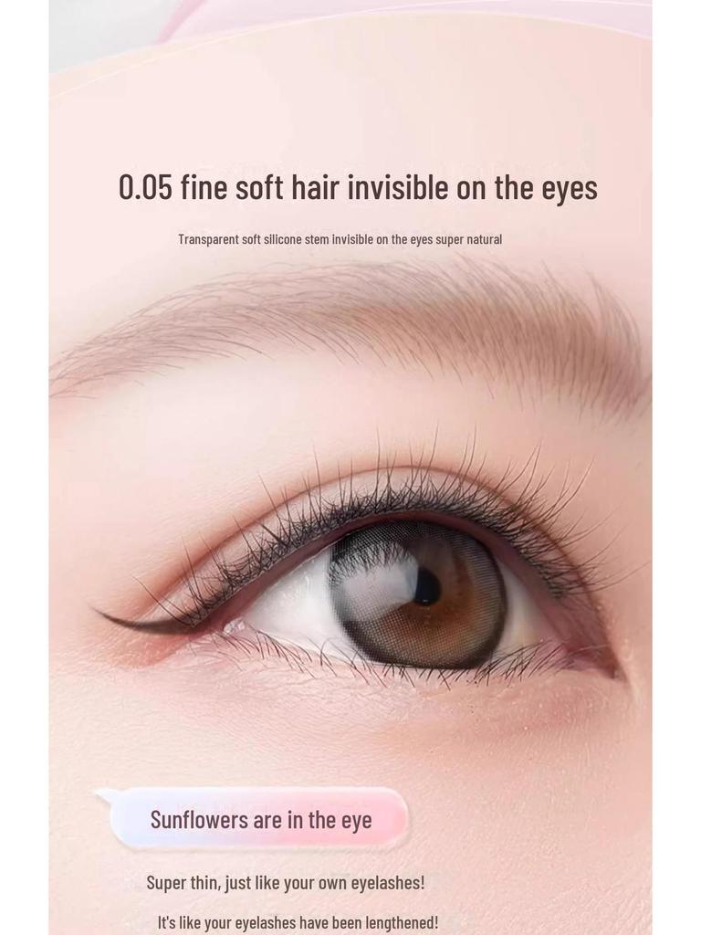 Super Soft Curved Natural False Eyelashes - Model 8910mm Short Straight Single Cluster