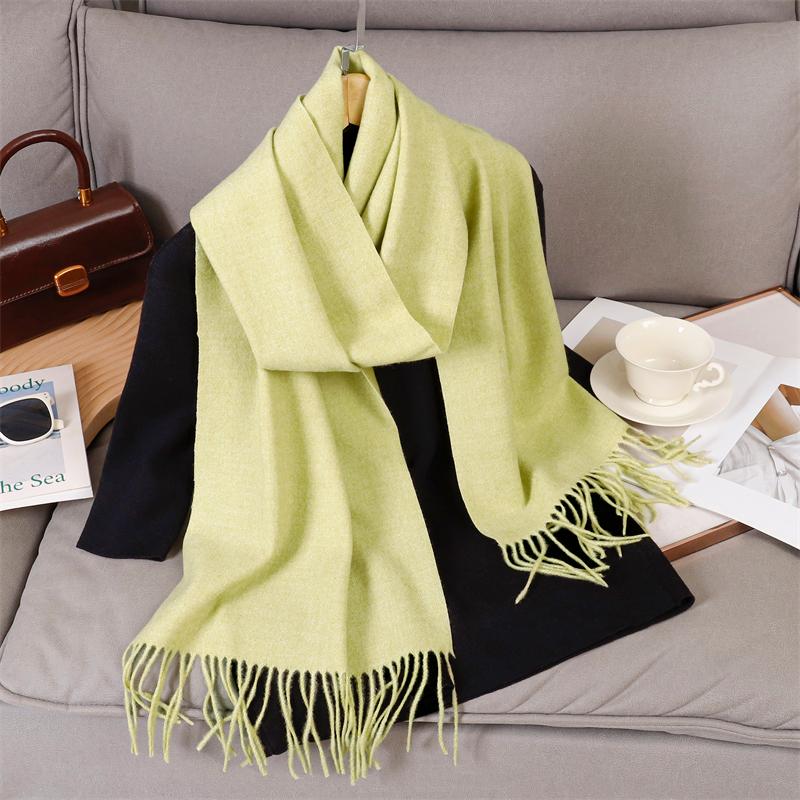 69 Colors Winter Scarf for Women Warm Cashmere Scarves Hijab Solid Lady Long Shawl Wrap Female Pashmina Bandana Poncho Stoles