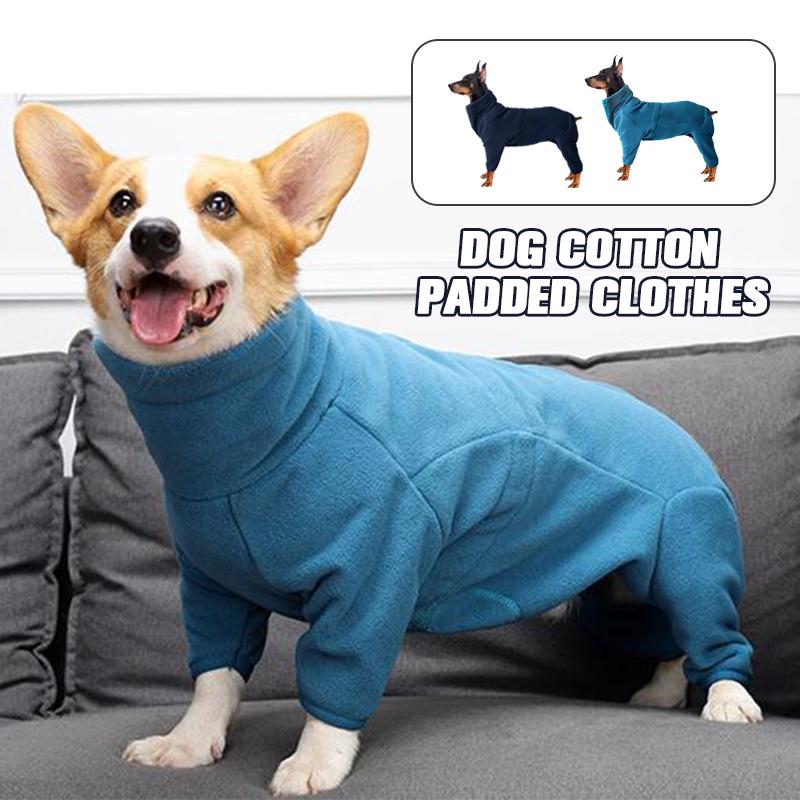 Dog Winter Coat Fleece Pullover Pajamas Pet Windproof Warm Thicken Flannel Jacket Cozy Small Large Dog Jumpsuit Sweatshirt