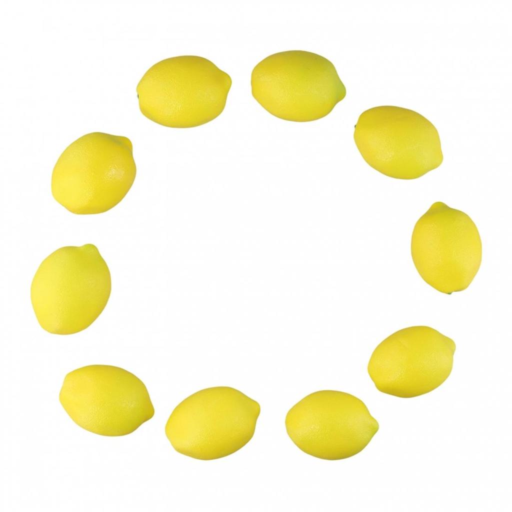 Artificial Lemon Decor Fake Lemon Props Foam Fruit Model Compact And Lightweight