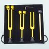 128Hz, 256Hz, 512Hz Gouden Aluminiumlegering Stemvork Set met Basis (3 stukken)