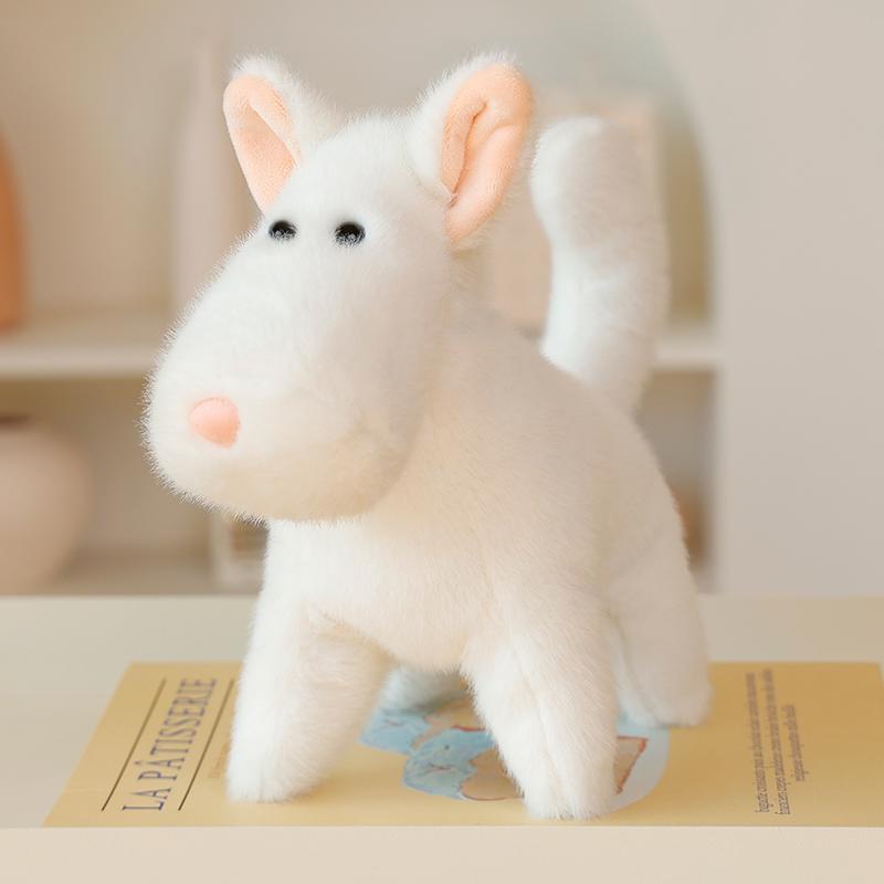 2030Cm Peluche Animale Mignonne Debout West Highland White Terrier Golden Retriever Corgi Cheval Marron Peluche Kawaii Réconfortante 20cm