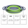 Round Collapsible Colander Silicone Kitchen Fruit Vegetable Washing Basket Strainer Foldable Drainer Kitchen Gadgets Tools
