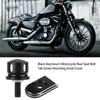 Seat Screw Seat Bolts Rear Seat Bolts Aluminum Mounting Screw Caps for Harley Black