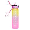 32oz Motivational Fitness Sports Water Bottle With Time & Straw, Large Wide Mouth Leakproof