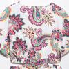 Spring/Summer 2025 Women's Slim Fit V-Neck Hollow-Out Print Dress