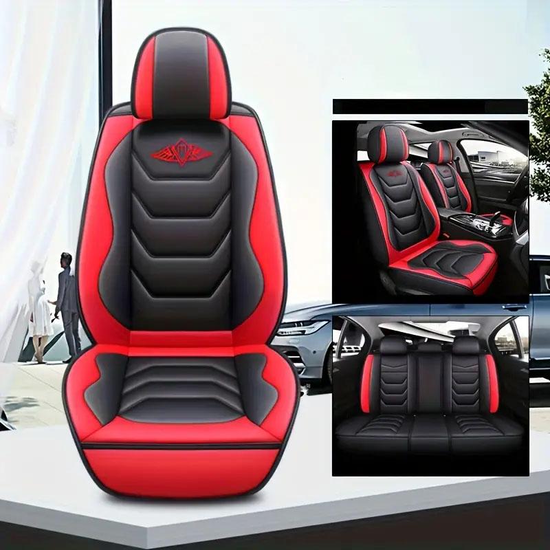 Universal PU Leather Front Car Seat Cover Durable&Breathable Cushion Mat Waterproof Protect Cushion Auto Seat Cover 1PC
