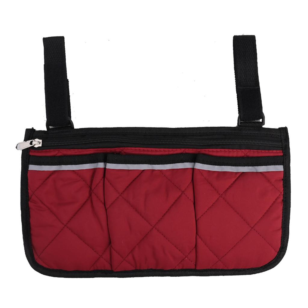 Polyester and Cotton Armrest Storage Bag for Camping Chairs and Wheelchairs