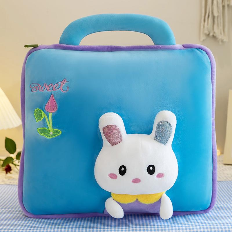 Skládací polštářová přikrývka Kancelářský polštář na dvojí použití Malý polštář Polštář do auta Deka do auta