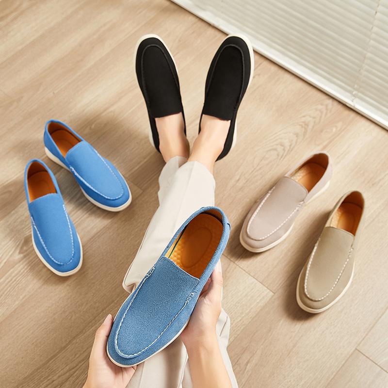 Fashion Men Business Loafers European and American Casual Soft Leather Lightweight Driving Fashion Shoes British Gentleman Shoes Men
