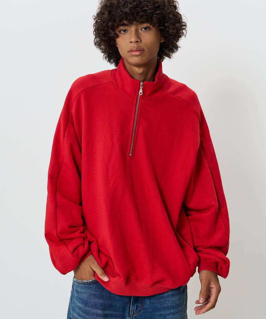 KNOUUN Half Zip Sweatshirt (Red)