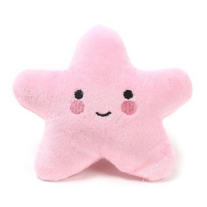 Plush Star-Shaped Squeaky Dog Toy - Durable, Soft, Chew-Resistant, Interactive Fun for All Dog Breeds Plush Sound Toy for Dogs