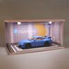 1:18 Car Models Parking Lot Solid  Parking Garage Model With Lights And Acrylic Dust Cover