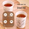 CHAHUA Disposable Thickened Wax-Free Paper Coffee Cups