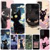 Anime Cute Black Cat Meow Phone Case For Samsung Galaxy A17 A16 A15 A14 A13 A57 A56 A55 A54 A53 A37 A36 A35 A34 A33 A26 A25 A24