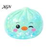 Portable Stress Reliever Cartoon Dumpling Squeeze Toy with Glitter, Relief Dough Kids Ball Fidget Toy, Soft Simulated Steamed Bun Sensory