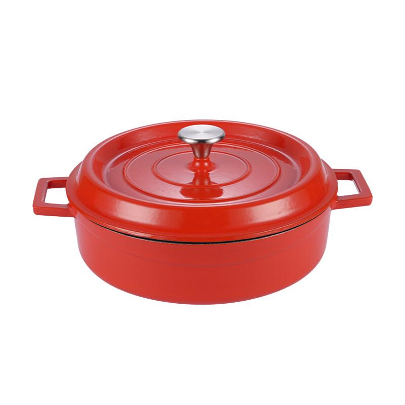 

Zhishi Enamel Cast Iron Seafood & Soup Pot