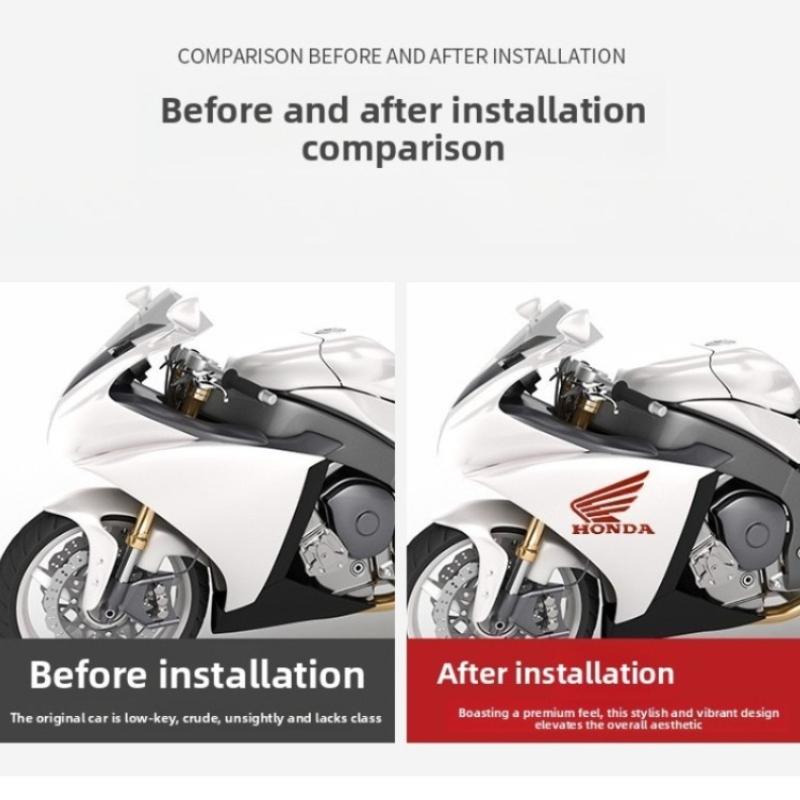 CKU5 Honda Sticker Logo Wing 3D For Motorcycle Decoration motorbike stickers Fuel Tank Body Tail Wing Side Pcx160nss 350pcx 125cbr