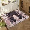 Cute Jirai Kei Floor Mat Soft Thickened Absorbent Non-Slip Bedroom Living Room Door Mat Home Decor Flannel Rugs