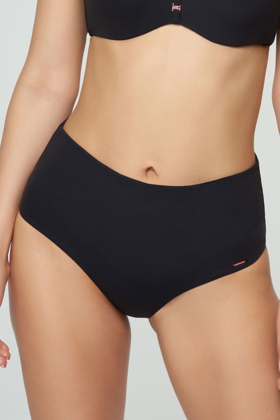 

Жіночі однотонні плавки Marc & Andre (83930) 6(2XL) прозорий колір чорний