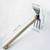 Heavy-Duty Two-in-One Garden Hoe and Cultivation, Soil Loosening Tool for Home Gardeners,Professional Farmers,Garden Hoe Tool,Ergonomic Wooden Handle