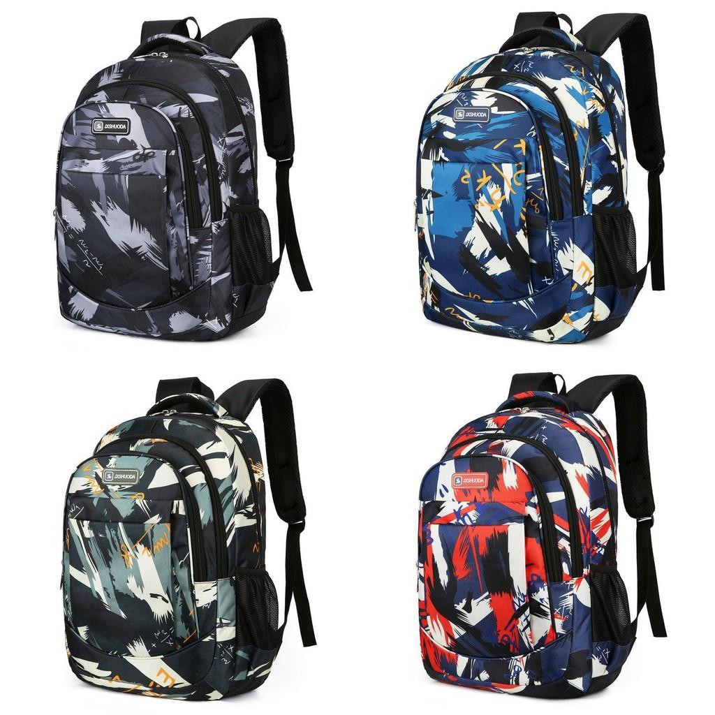 Printed Travel Leisure Backpack Wear Resistant Schoolbag Student