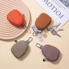 Genuine Leather Mini Coin Purse & Key Organizer with Universal Earphone Pocket - Top Layer Cowhide Small Wallet