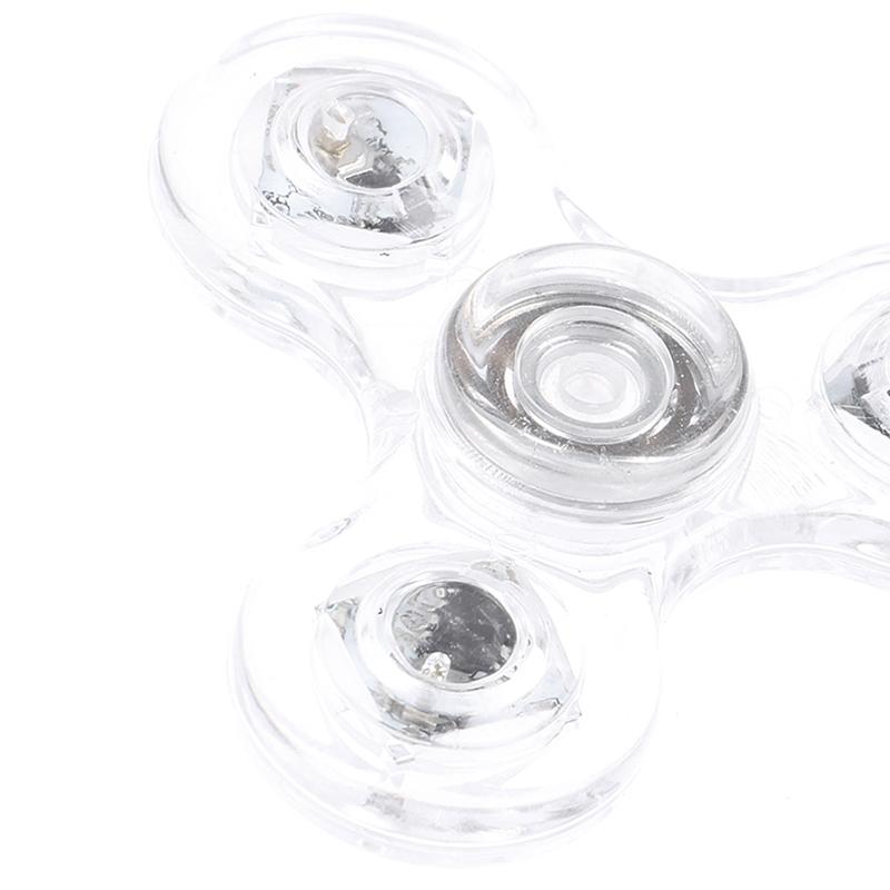 Luminous Led Light Spinner Hand Top Spinners Glow In Dark Light Edc Figet Spiner