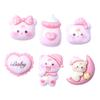 DIY Pink Bear Resin Accessories - Cute Cartoon Hair Decorations