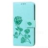 Rose Leather Wallet Flip Case For iPhone XS XR X 11 12 13 Pro Max 15 14 7 8 Plus Mini SE 2020 Cover Funda