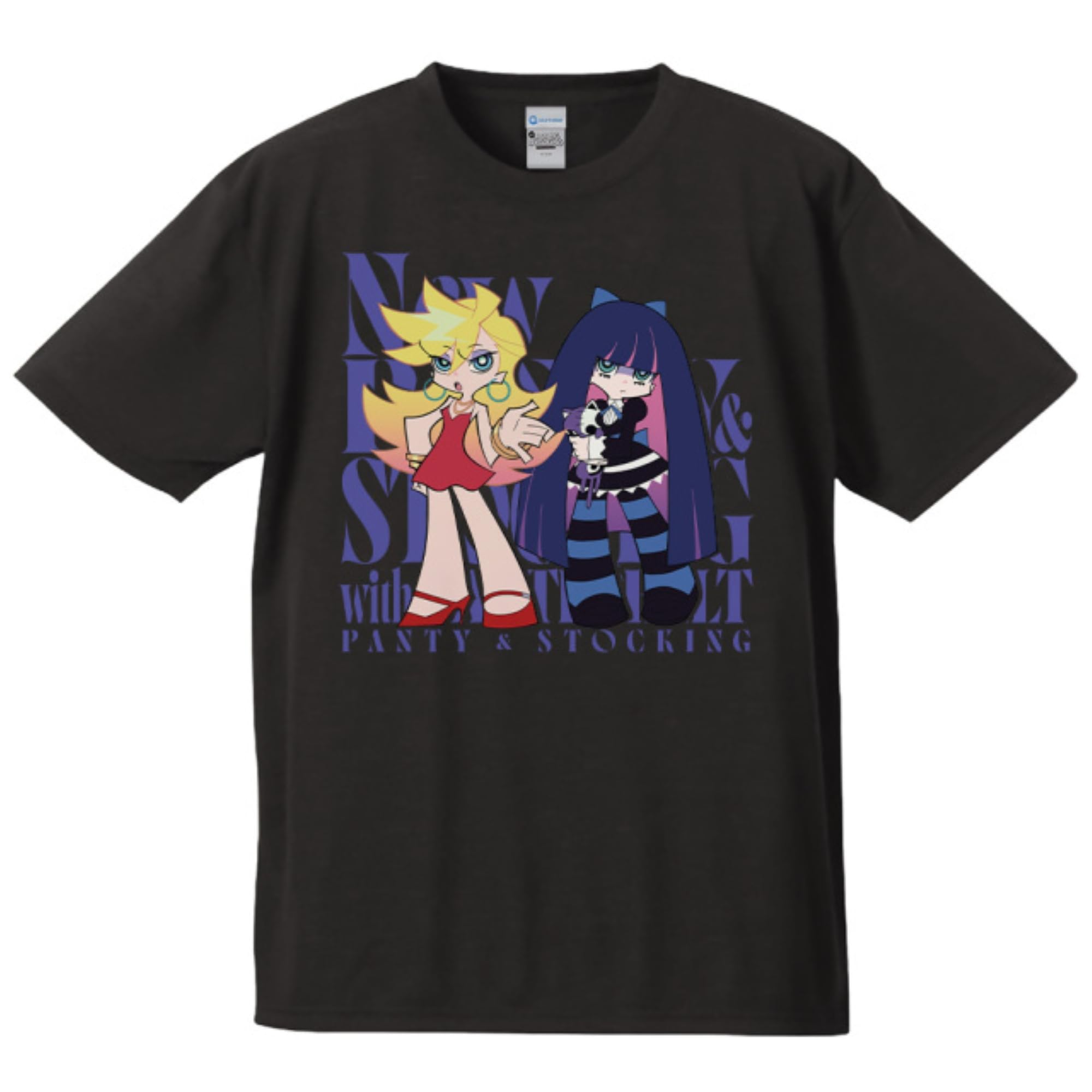 

[azumaker] Новая футболка PANTY & STOCKING с ПОЯСОМ ДЛЯ ЧУЛОК, Трусы и Чулки, размер L