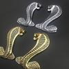 3D Metal Cobra Snake Cobra 3D Emblem Sticker Metal Auto Car Shelby Mustang Gold ,Silver GT MYCT-54