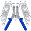 Kit de Grampos de Mola para Meia-Esquadria 20 Grampos de Meia-Esquadria Com Alicate de Mola Para Marcenaria Molduras de Quadros Acabamentos de Madeira
