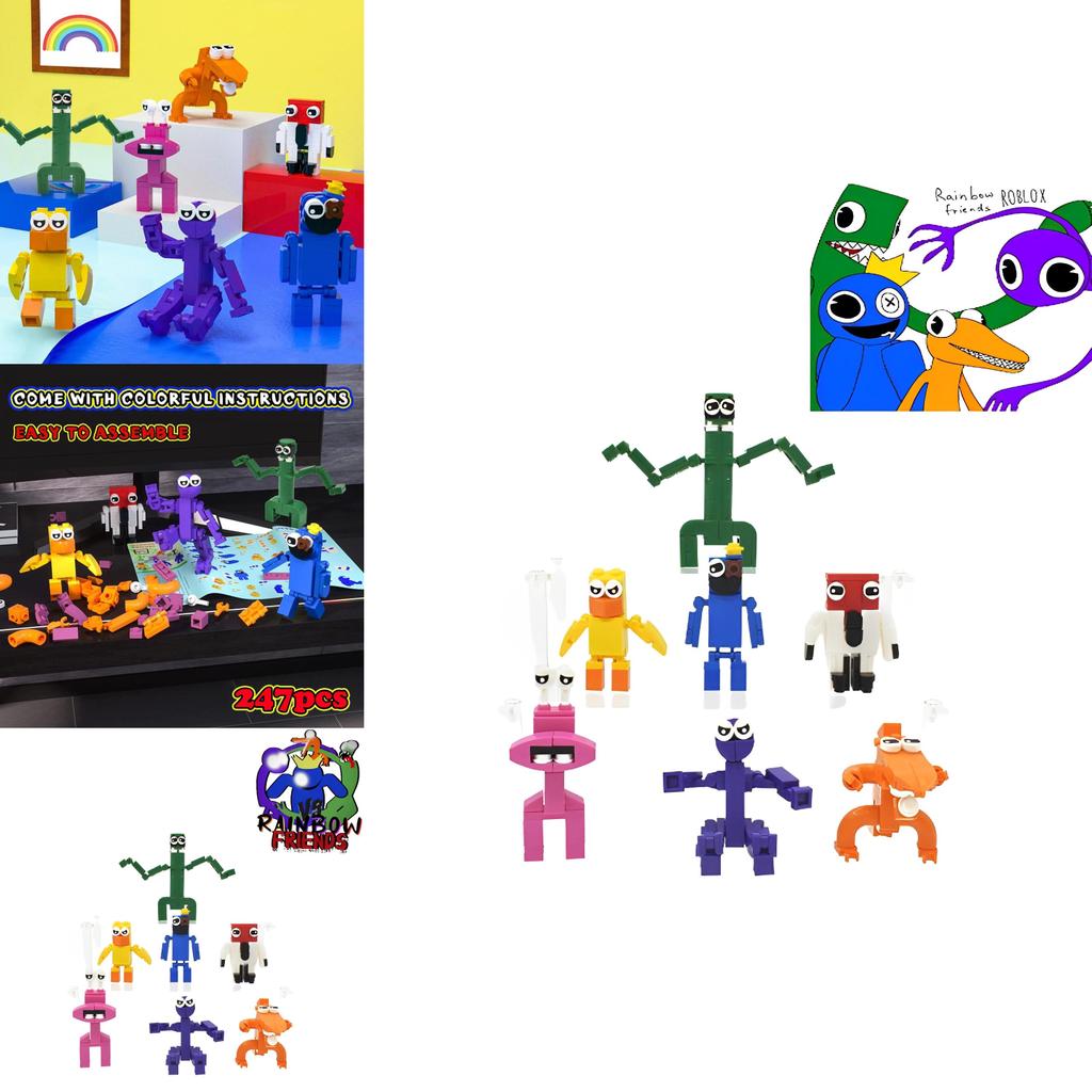 247 pezzi Roblox Rainbow Friends Blocchi da Costruzione Giocattolo Per Ragazzi Ragazze