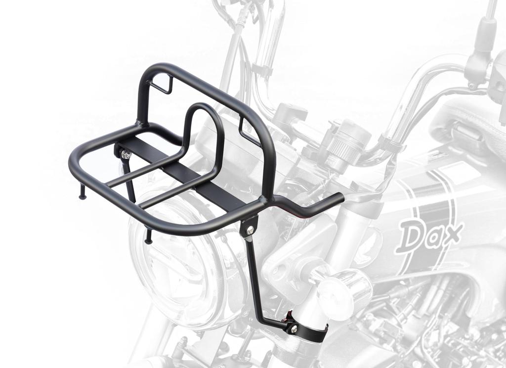 Kijima Motorcycle Parts Front Carrier Matte for Dax 125 Overlay, Steel, Black, ('22-/8BJ-JB04), 210-2787
