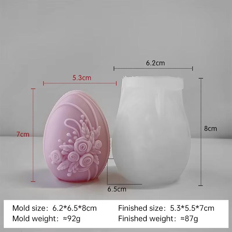 DIY Easter Egg Silicone Mold Handmade Aroma Candle Plaster Easter Decoration Molds Candle Making Supplies