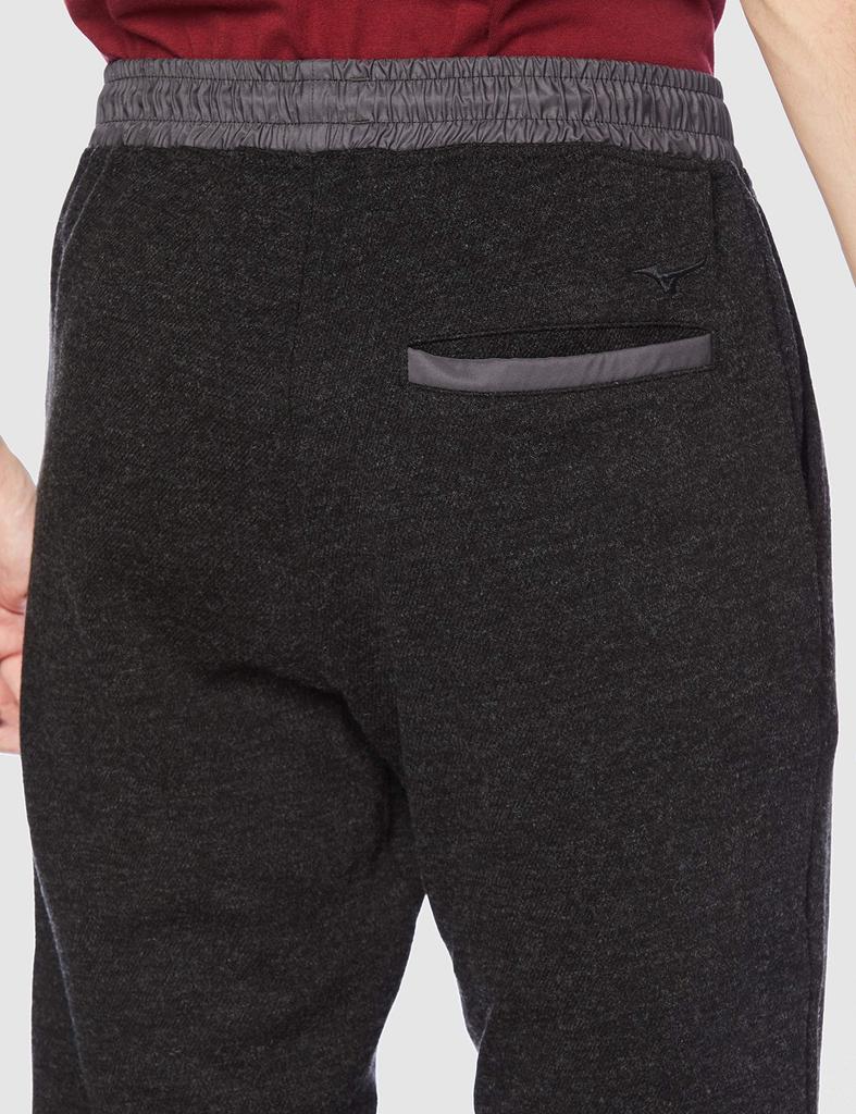 Mizuno Wool Calze Tapered Pants Charcoal Size XL Men's (Go To) B2MF0515, Heather, (Japan XL)