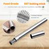 10/20Pcs Stainless Steel Barbecue Skewer Reusable BBQ Skewers Kebab Iron Stick For Outdoor Camping Picnic Tools Cooking Tools