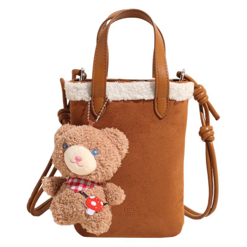 Autumn and Winter New Niche Design Matte Retro Handbag Bag Women's Premium Texture Leopard Print Single Shoulder Crossbody Mobile Phone Bag