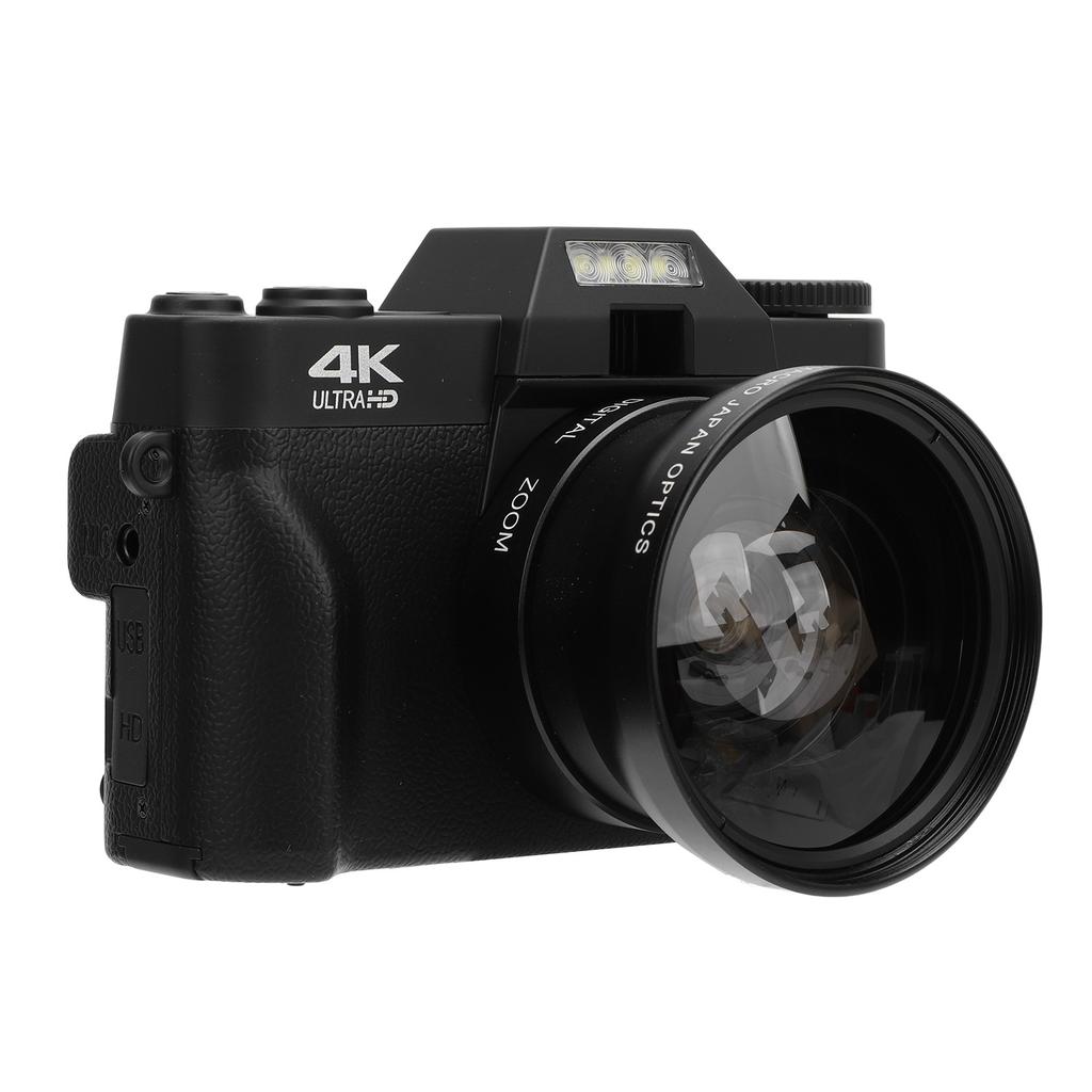 4K Digital Camera for Photography 56MP Vlogging Camera 3 Inch IPS Touchscreen 270 Degree Rotation 16