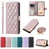 Plaid Flip Leather Crossbody Case with Card Slot & Lanyard for Google Pixel 8 Pro/8A