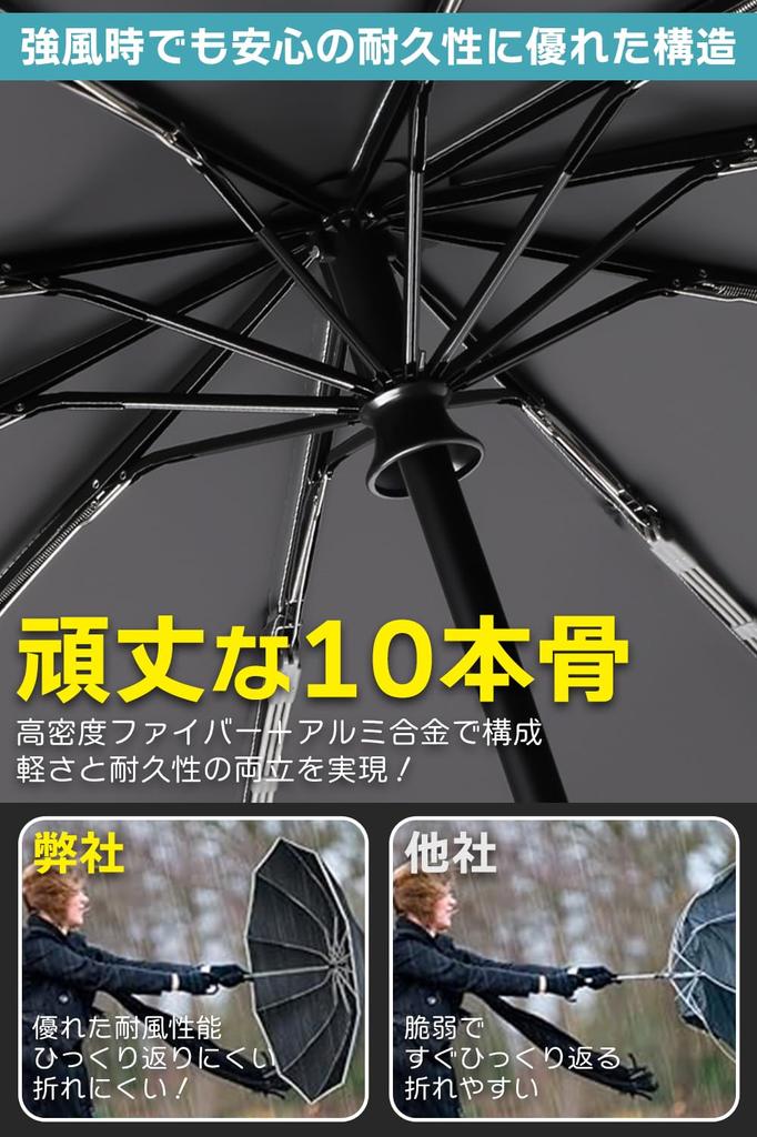 New for Automatic Reverse Folding Umbrella with and 10 Reinforced Large Super UV Suitable for Sun and Carabiner Storage Cover Perfect Gift for Men and