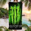 Asciugamano da Spiaggia Moda Monster Energy Asciugamano Portatile Morbido Asciugatura Rapida per Nuoto Campeggio Vacanze