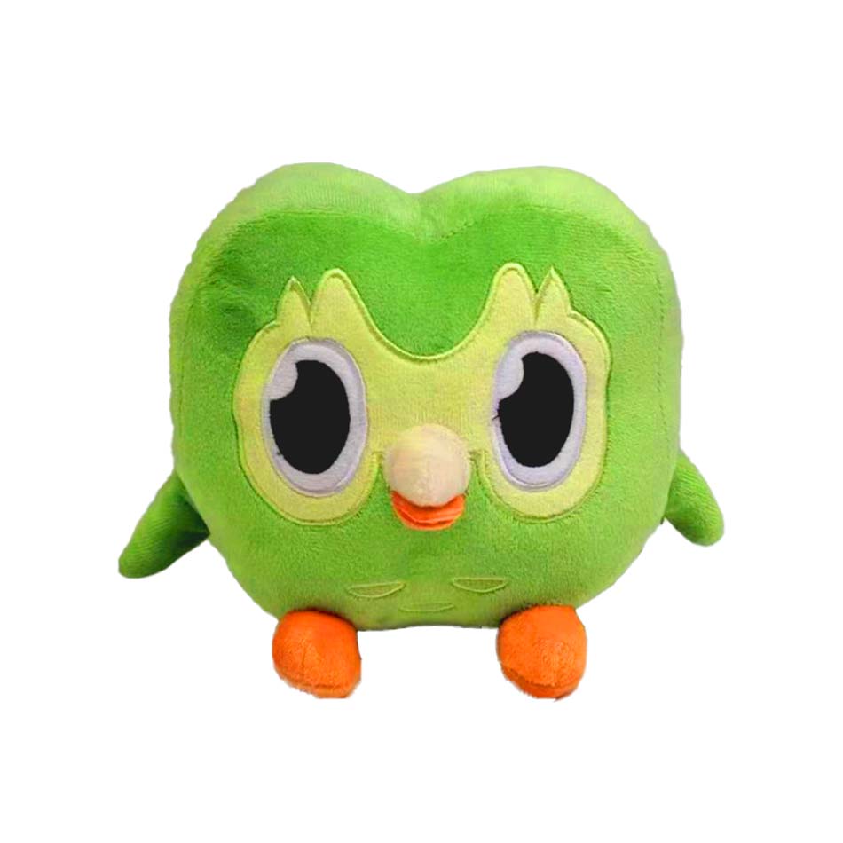 Green Duolingo Owl Plush Toy Duo Plushie Of Duo The Owl Cartoon Anime Owl Doll Soft Stuffed Animal Toy Children Birthday Gift