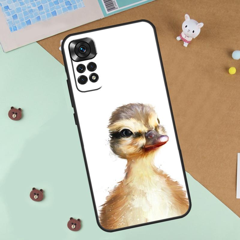 Süße Cartoon-Enten-Hülle Für Xiaomi Redmi 14C 10C 12C 13C Hülle Für Redmi Note 13 Pro 14 9 10 11 12 10S 11S 12S